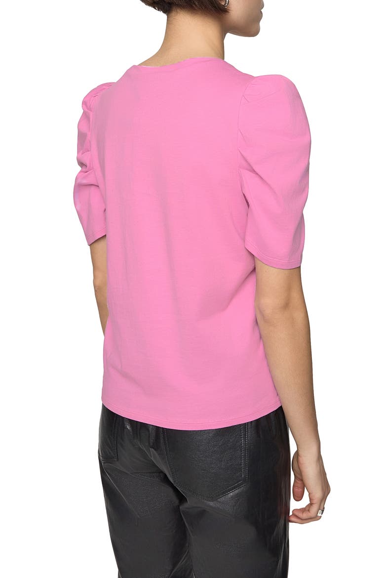 Janine Short Sleeve Top, Alternate, color, ULTRA PINK