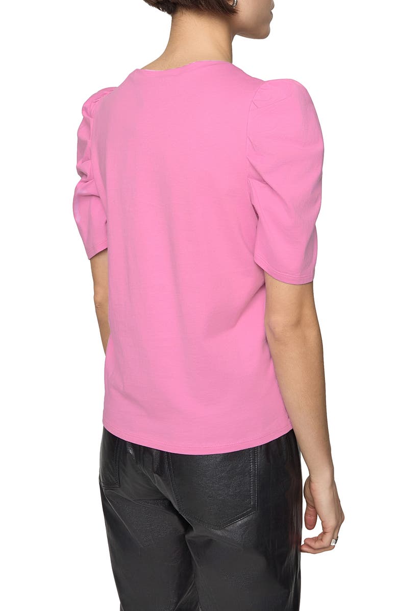 Rebecca Minkoff Janine Short Sleeve Top, Alternate, color, Ultra Pink