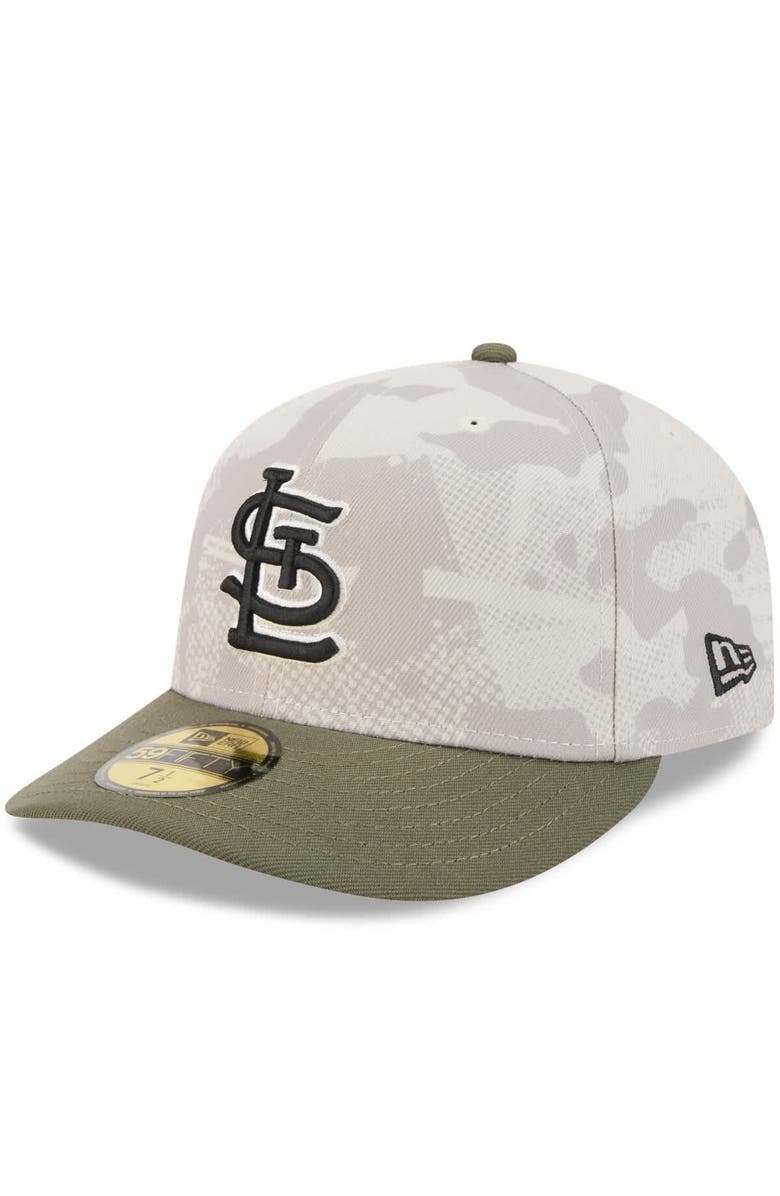 New Era Men's New Era Light Beige/Olive St. Louis Cardinals 2025 Armed Forces Day 59FIFTY Fitted Hat, Alternate, color, Light Beige