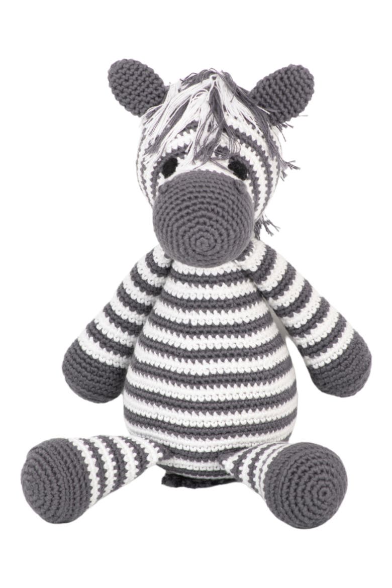 Zena the Zebra Stuffed Animal, Main, color, GREY