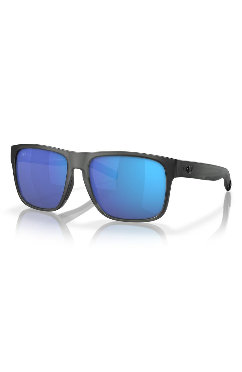 Costa Del Mar Spearo 59mm Polarized Mirrored Rectangular Sunglasses, Alternate, color,