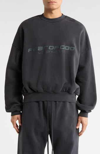 Logo Graphic Relaxed Fit Crop Sweatshirt