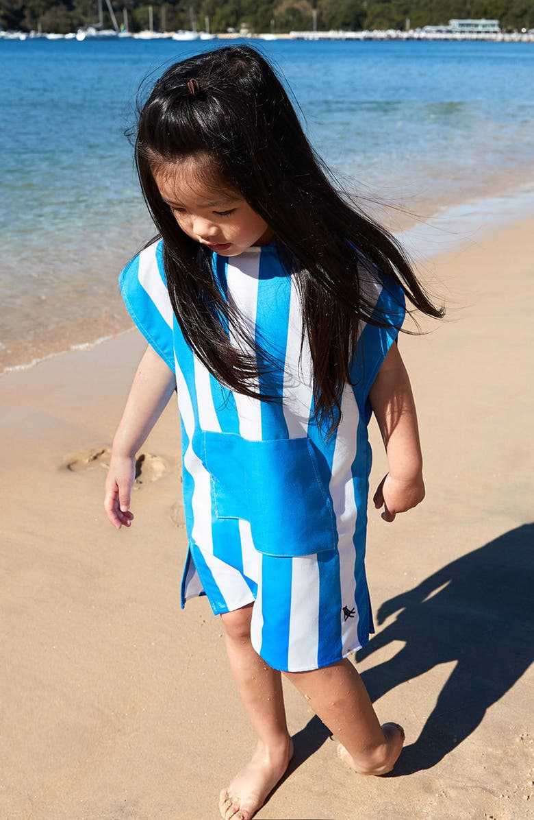 Dock & Bay Quick Dry Kids Poncho, Alternate, color, Whitsunday Blue