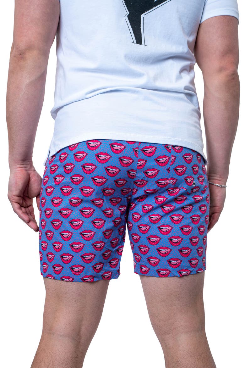 Swim Lion Redlips Swim Trunks, Alternate, color, BLUE