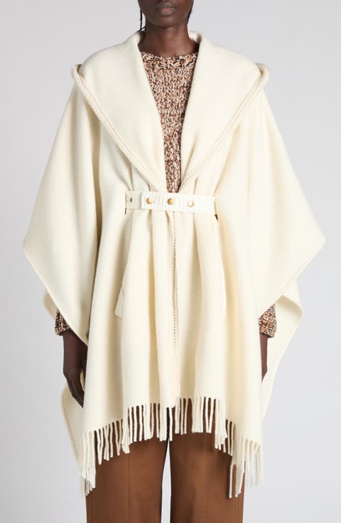 Wool Hooded Cape