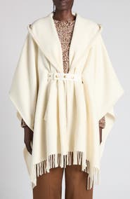 Moncler Wool Hooded Cape