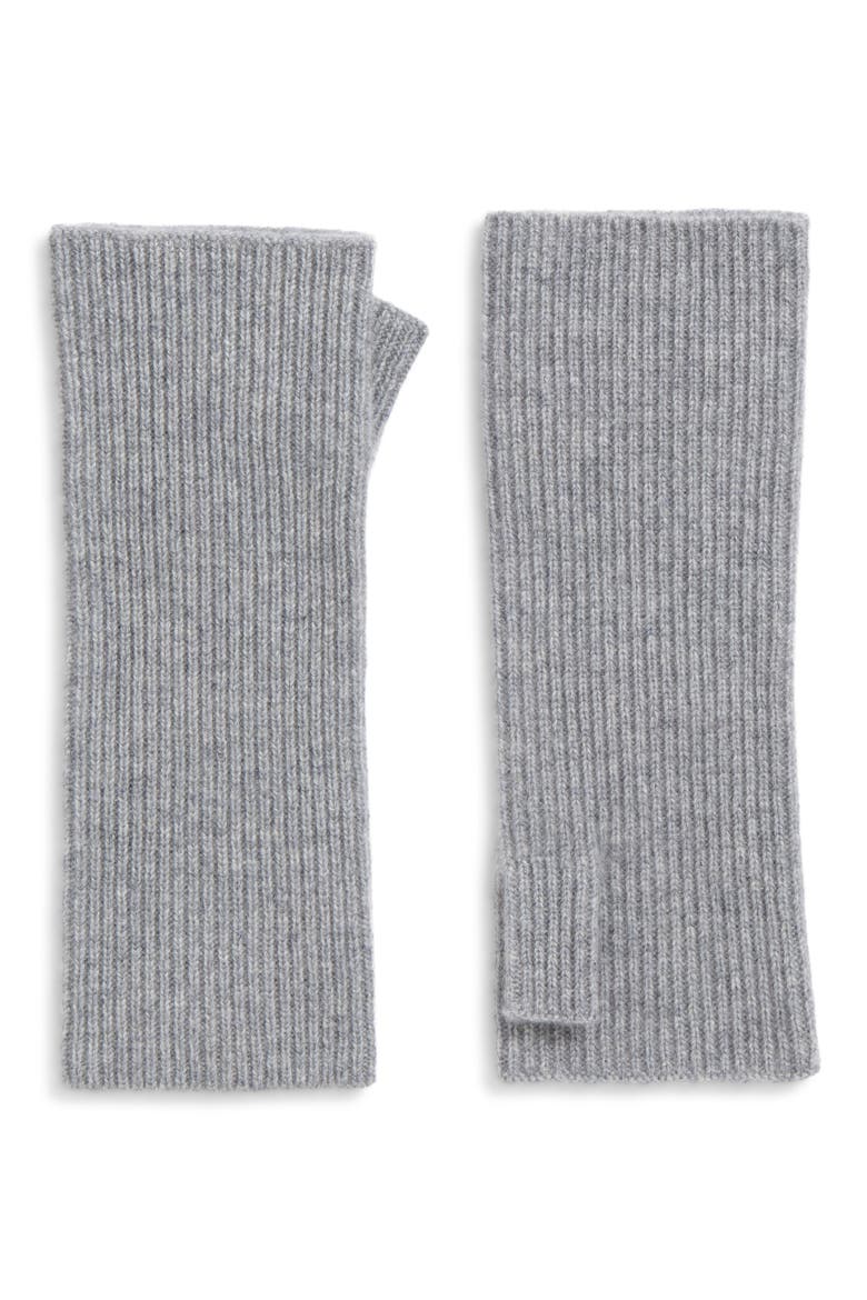 Cashmere Arm Warmers, Main, color, GREY HEATHER