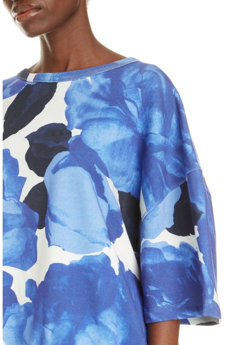 Helovi Floral Cotton Top, Alternate, color, BLUE