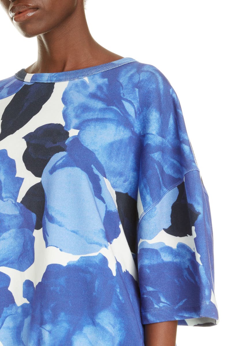 Dries Van Noten Helovi Floral Cotton Top, Alternate, color,