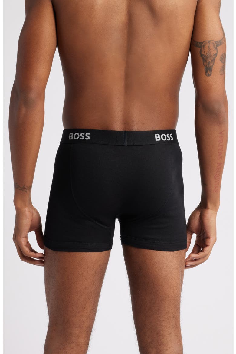 5-Pack Authentic Cotton Boxer Briefs, Alternate, color, BLACK