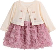 Tulleen Rose Rabbit Cardigan Dress