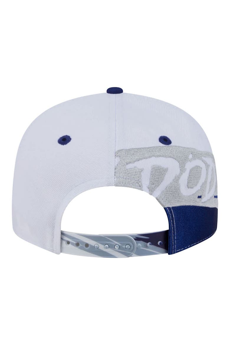 Men's New Era White/Royal Los Angeles Dodgers 9FIFTY Snapback Hat, Alternate, color, White