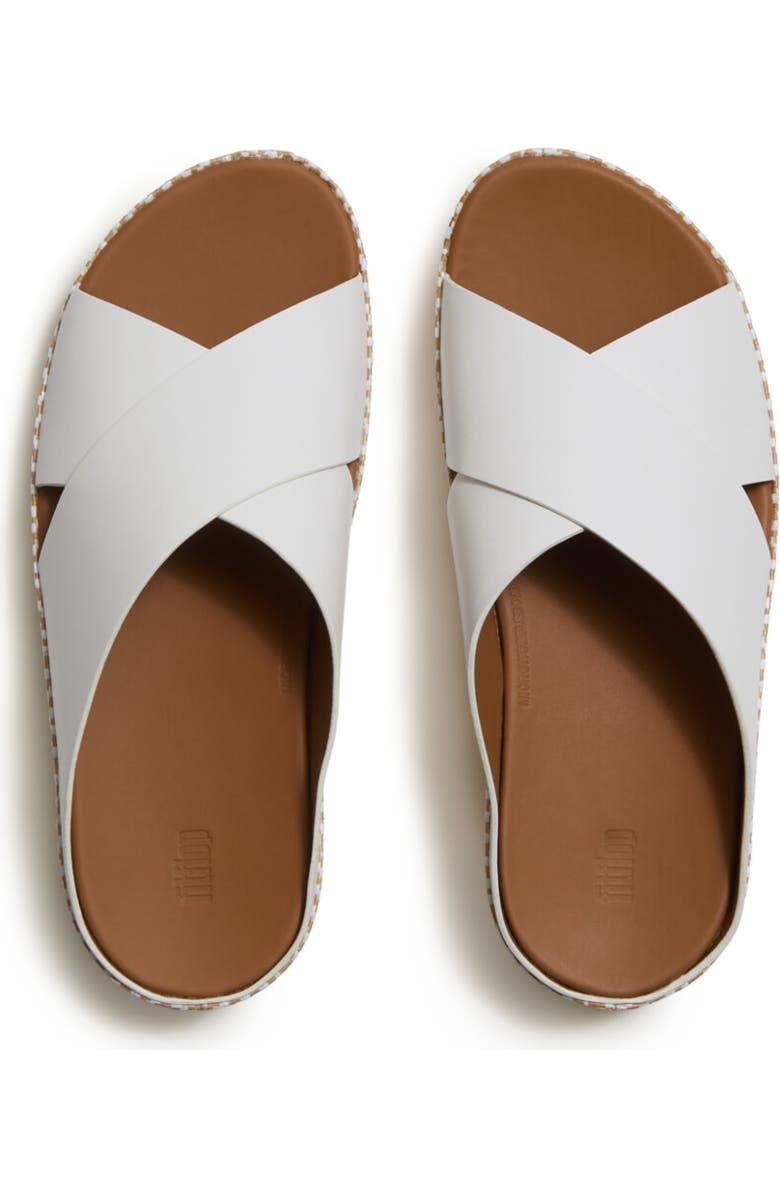 FitFlop Lulu Lux Graphic-Weave Sandal, Alternate, color, Urban White