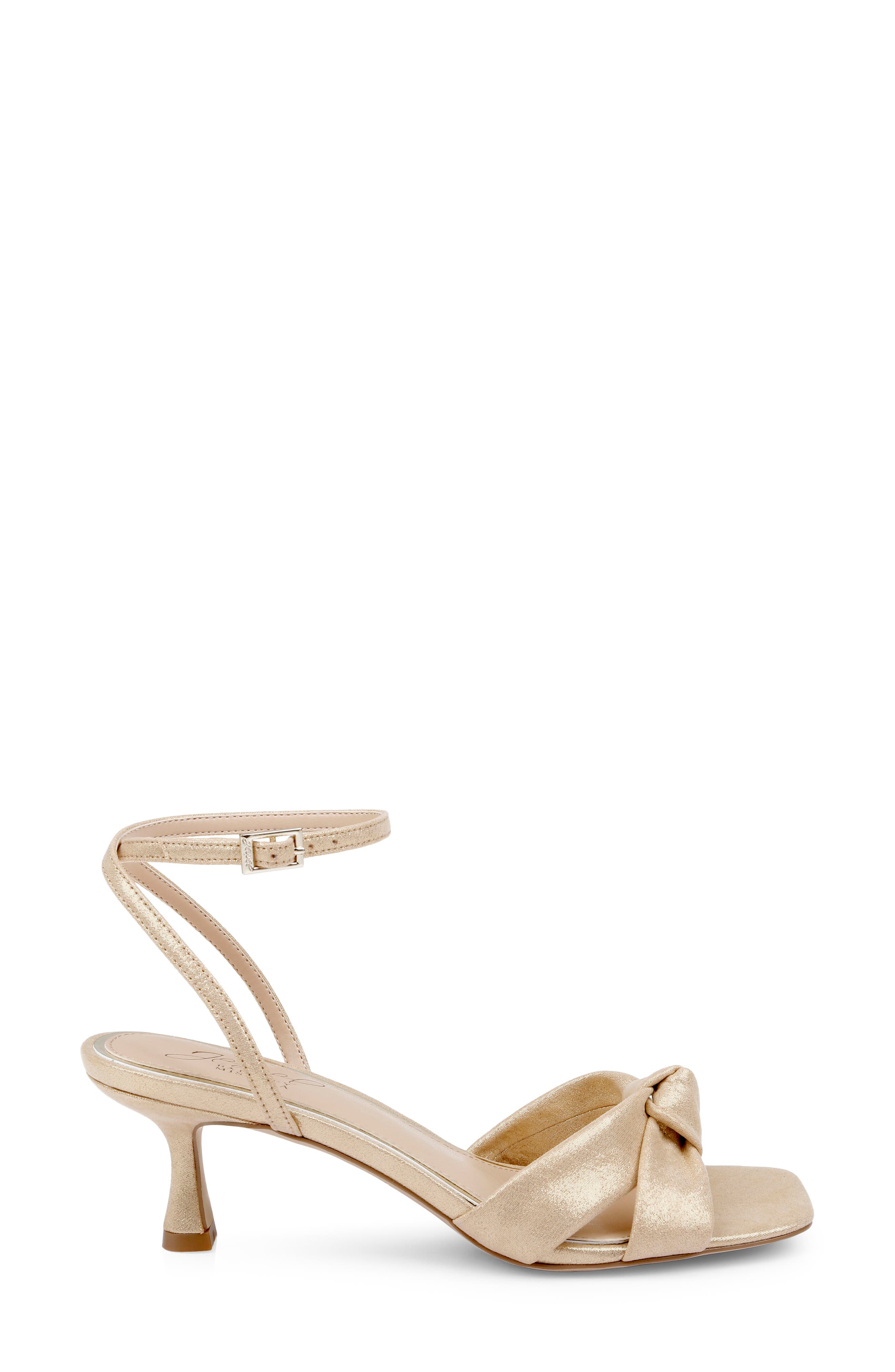 Jewel Badgley Mischka Valarie Ankle Strap Sandal, Alternate, color, Gold