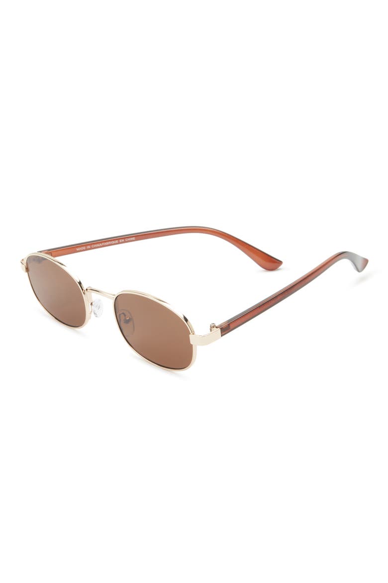 Round Sunglasses, Alternate, color, GOLD