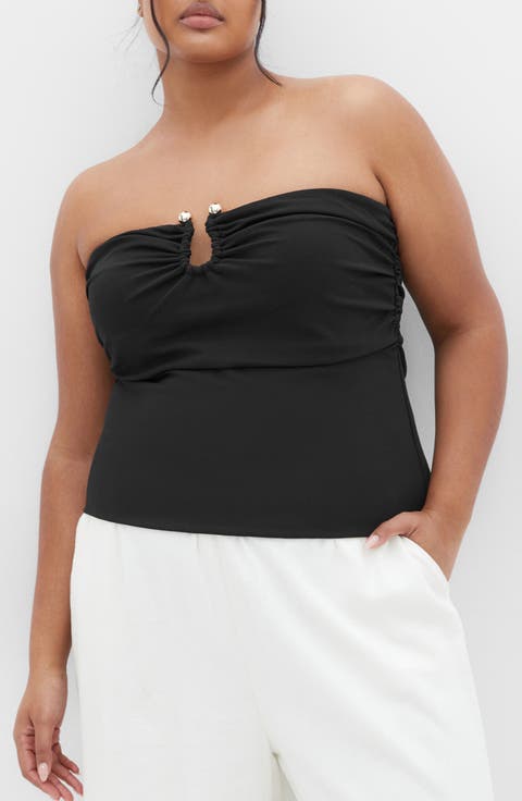 Lila Strapless Top (Plus)
