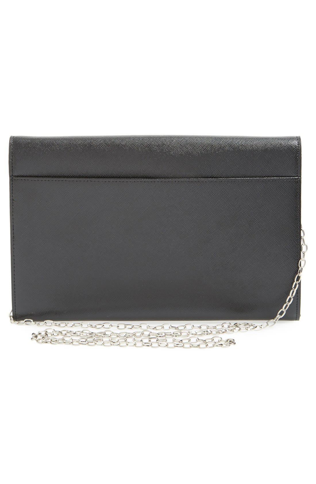 Halogen<sup>®</sup> Angled Leather Day Clutch, Alternate, color, 