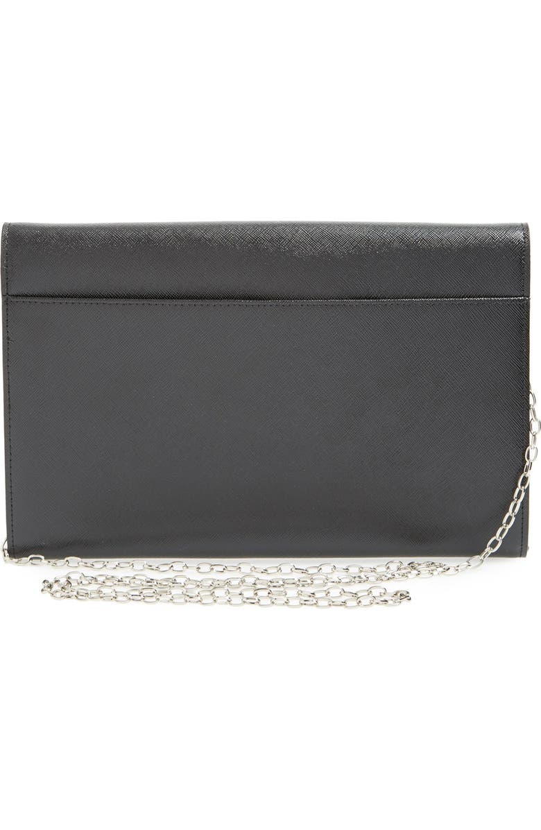 Halogen<sup>®</sup> Angled Leather Day Clutch, Alternate, color,