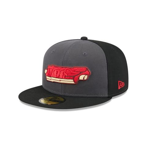 Men's New Era  Gray Memphis Redbirds Theme Nights 59FIFTY Fitted Hat
