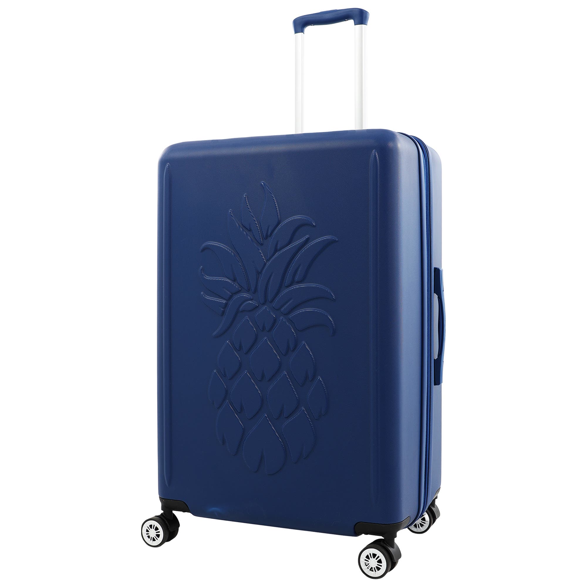Tommy Bahama 30" Hardside Spinner Luggage with 3D Pineapple, Main, color, Navy
