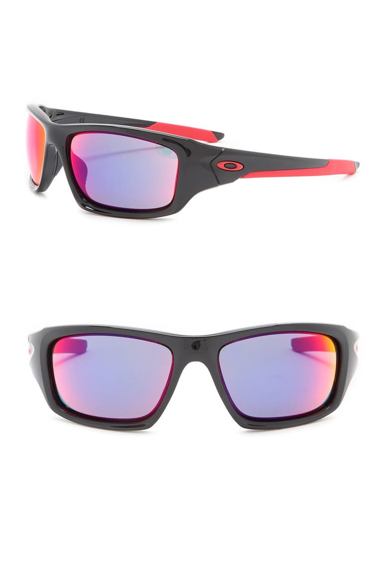 60mm Rectangle Sunglasses, Alternate, color, BLACK