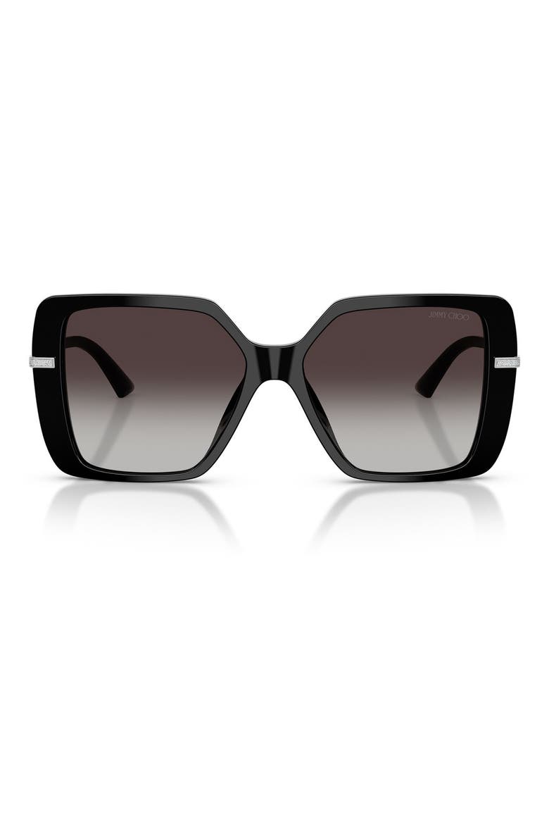 Pati 55mm Square Sunglasses, Main, color, BLACK / GRADIENT GRAY