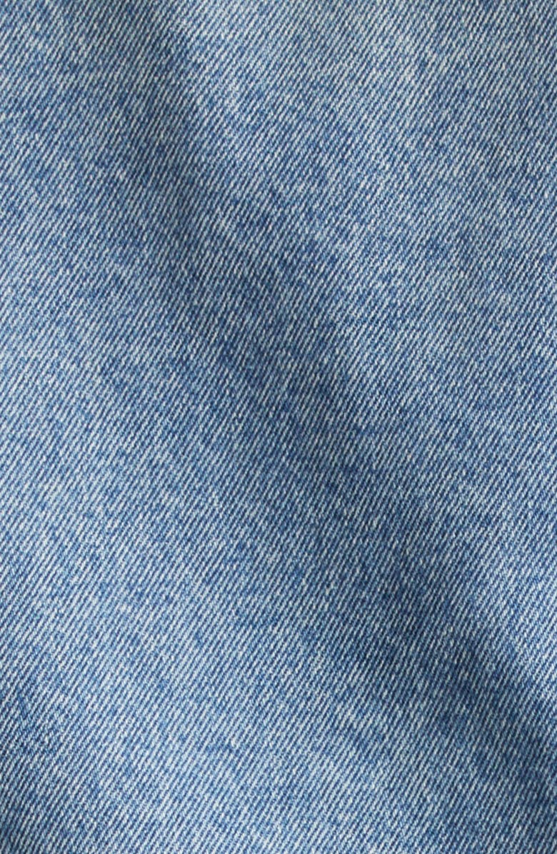 Balmain Monogram Lined Denim Jacket, Alternate, color, 6Aw Washed Blue Jean