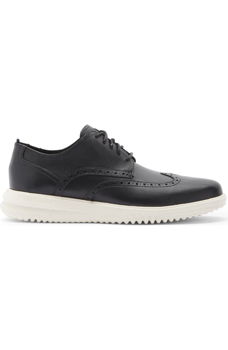 Cole Haan ØriginalGrand Wingtip Oxford, Alternate, color, Black/ Ivory