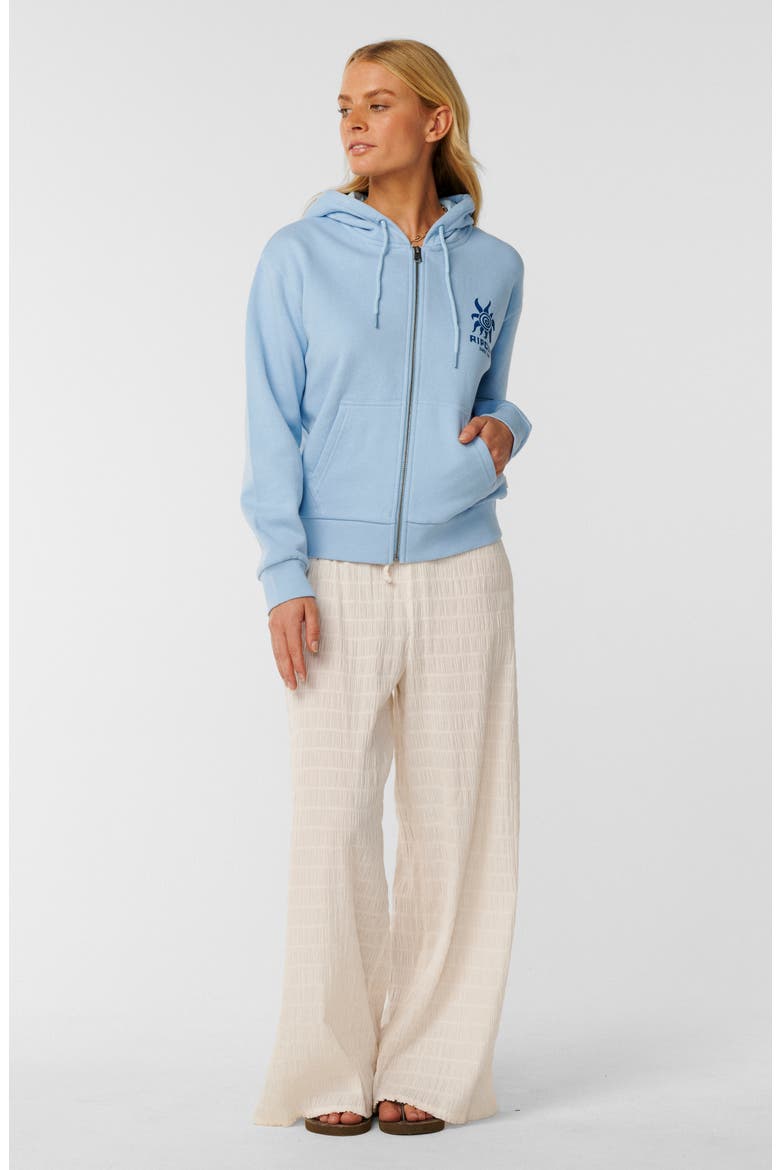Paraiso Graphic Full Zip Hoodie, Alternate, color, POWDER BLUE