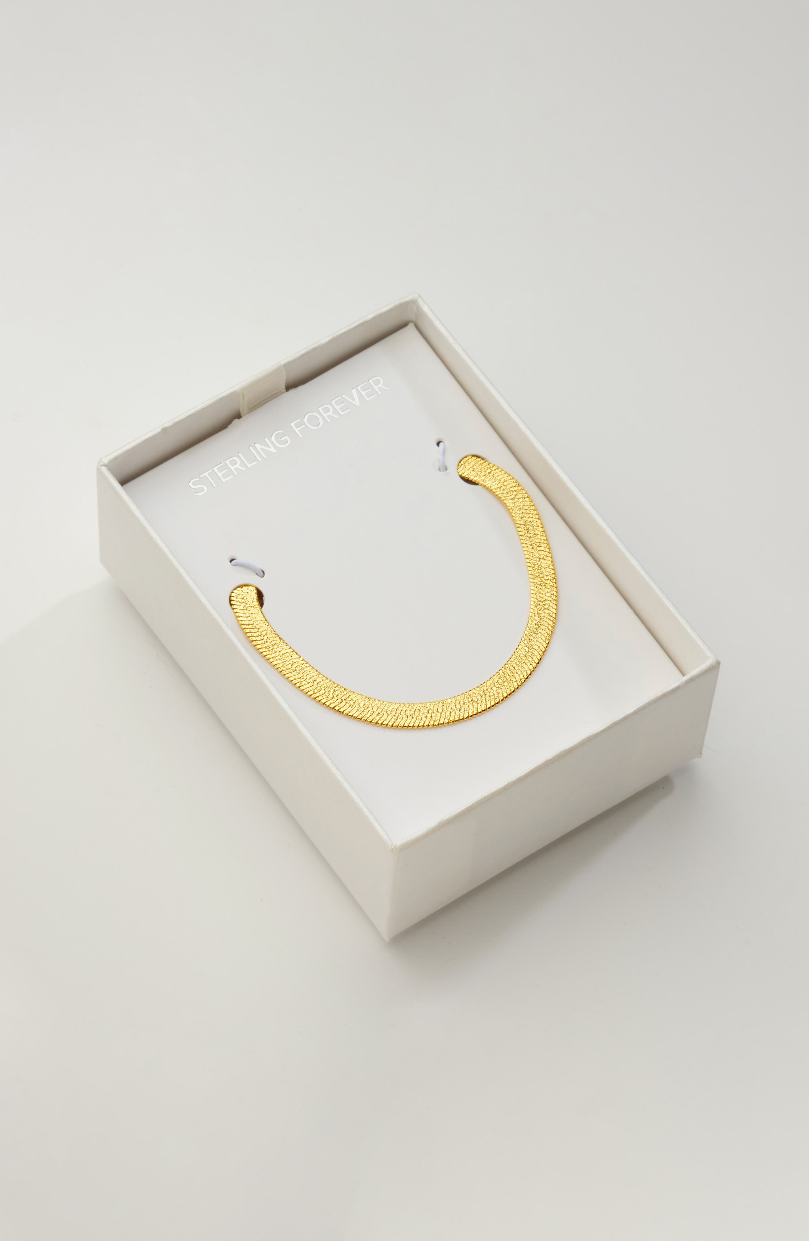 Sterling Forever Bronx 14K Yellow Gold Plated 16" Snake Chain Necklace