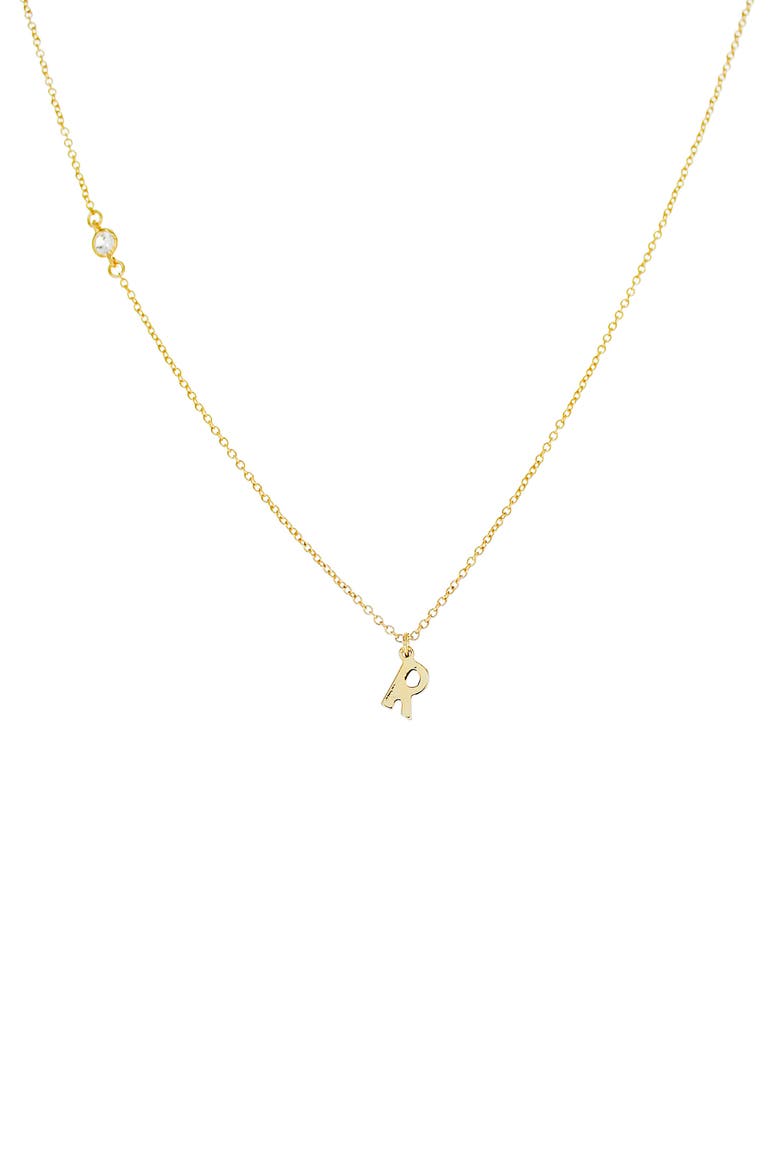 Initial Pendant Necklace, Main, color, GOLD R