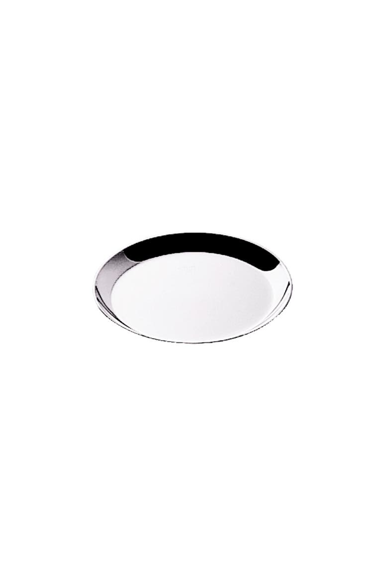 Uno Round Serving Tray, Main, color, Silver