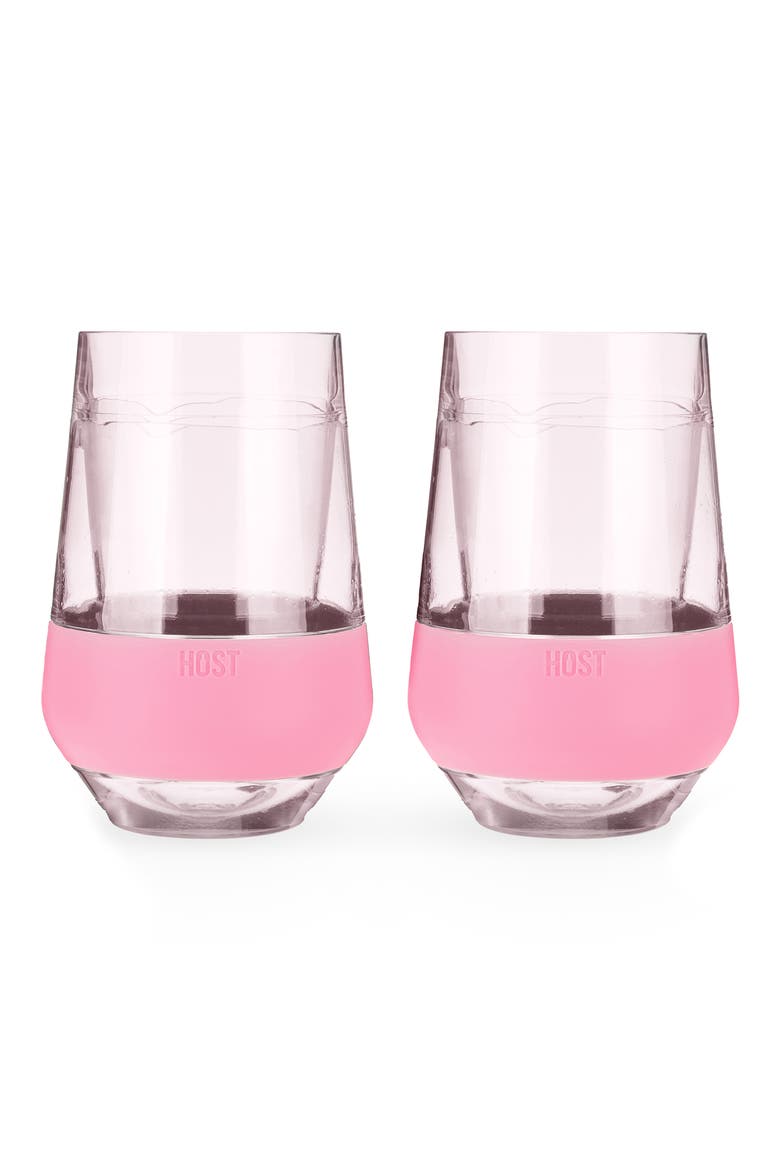 Wine FREEZE XL Cooling Cup Set of 2, Main, color, BLUSH TINT