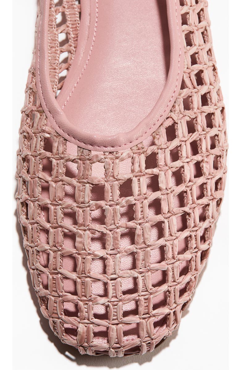 H&M Straw Ballet Flats, Alternate, color, Light Beige