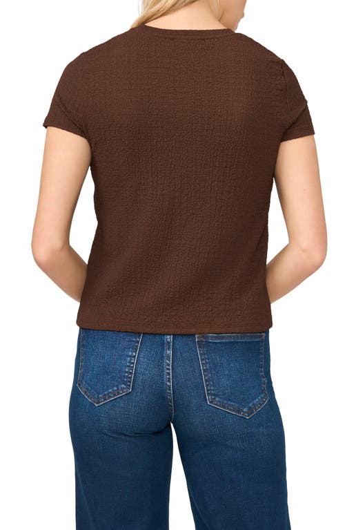 Halogenr Halogen(r) Easy Texture T-shirt In Brown