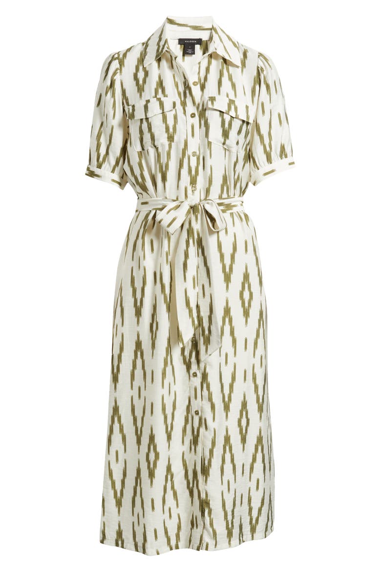 Tie Waist Shirtdress, Alternate, color, CAPULET OLIVE