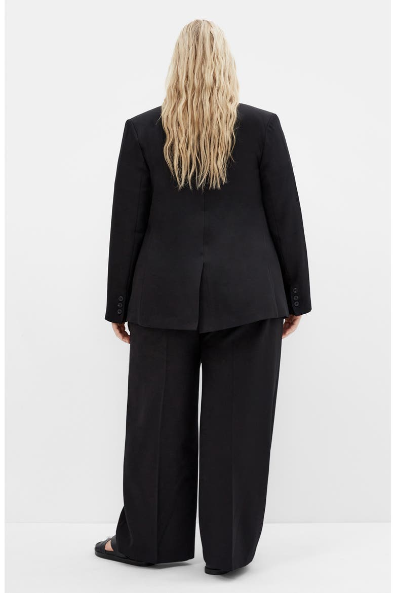 Yazmin Stretch Blazer, Alternate, color, BLACK