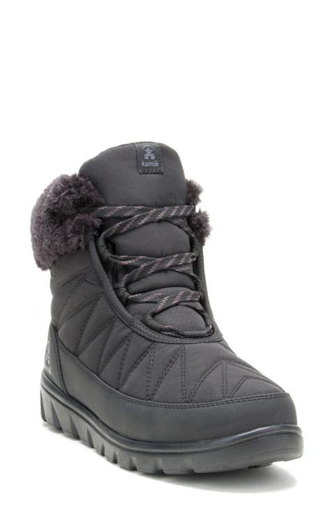 Hannah Faux Fur Cuff Waterproof Snow Boot (Women)