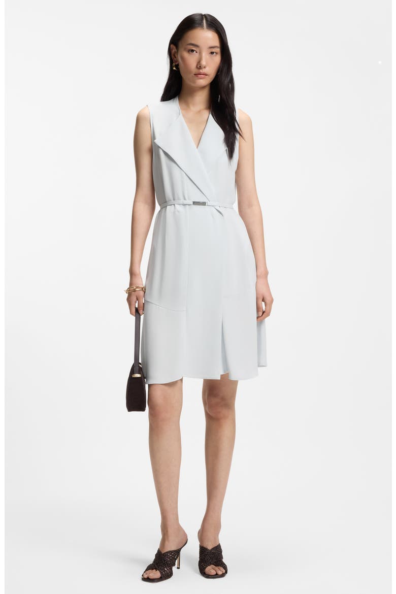 Dimosa Sleeveless Belted Wrap Dress, Alternate, color, PALE LAGOON