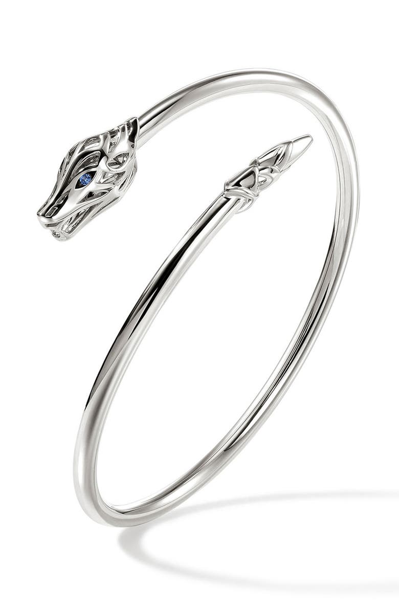 John Hardy Naga Bypass Cuff Bracelet, Alternate, color, Silver