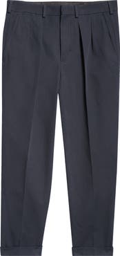 TOM FORD Pleated Cotton Gabardine Chinos