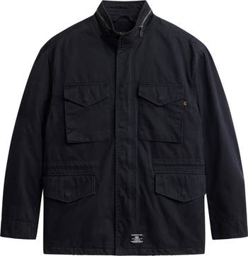 【新品】SIMPLE PROJECT \"NYLON M65 JACKET\" Men's M-65 Field Jacket Black (Heritage) | Alpha Industries