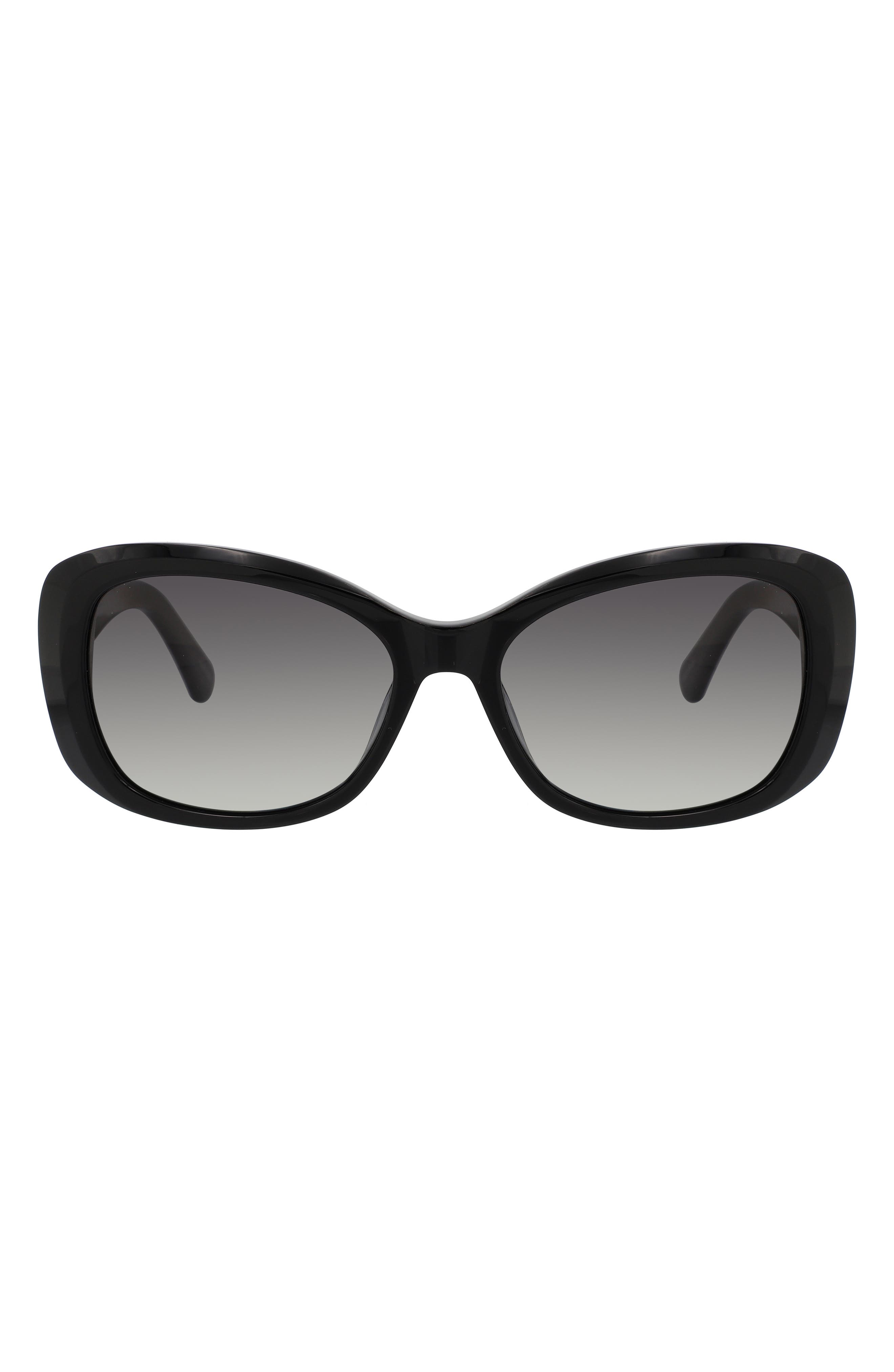 elowen 55mm polarized gradient rectangular sunglasses