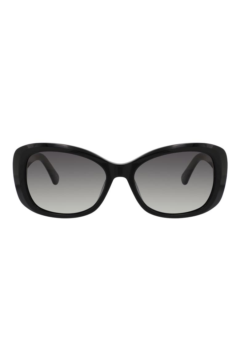 elowen 55mm polarized gradient rectangular sunglasses, Main, color, 02M2-WJ