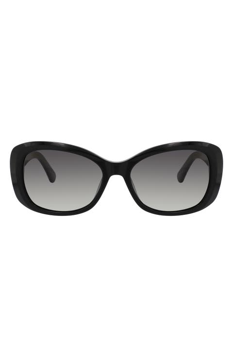 elowen 55mm polarized gradient rectangular sunglasses