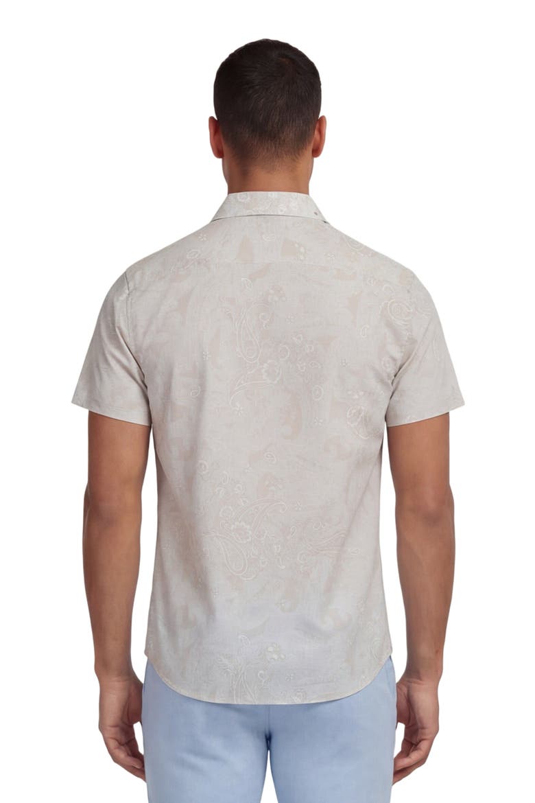 Paisley Explosion Mens Printed Button Up Shirt, Alternate, color, PAISLEY EXPLOSION IVORY