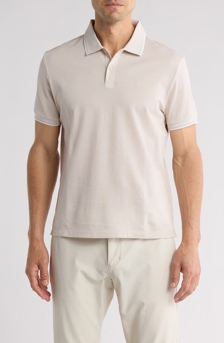 Calvin Klein Tipped Cotton Piqué Polo, Main, color,