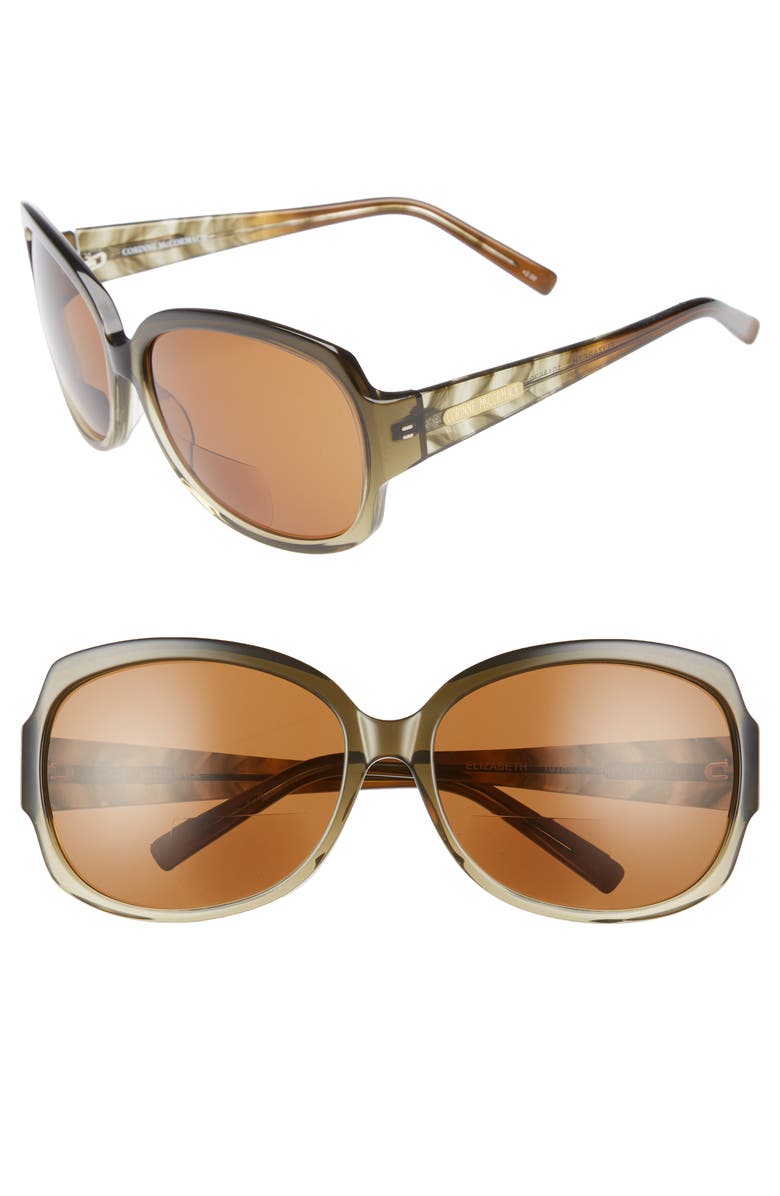 Corinne McCormack 'Elizabeth' 61mm Reading Sunglasses, Main, color, 