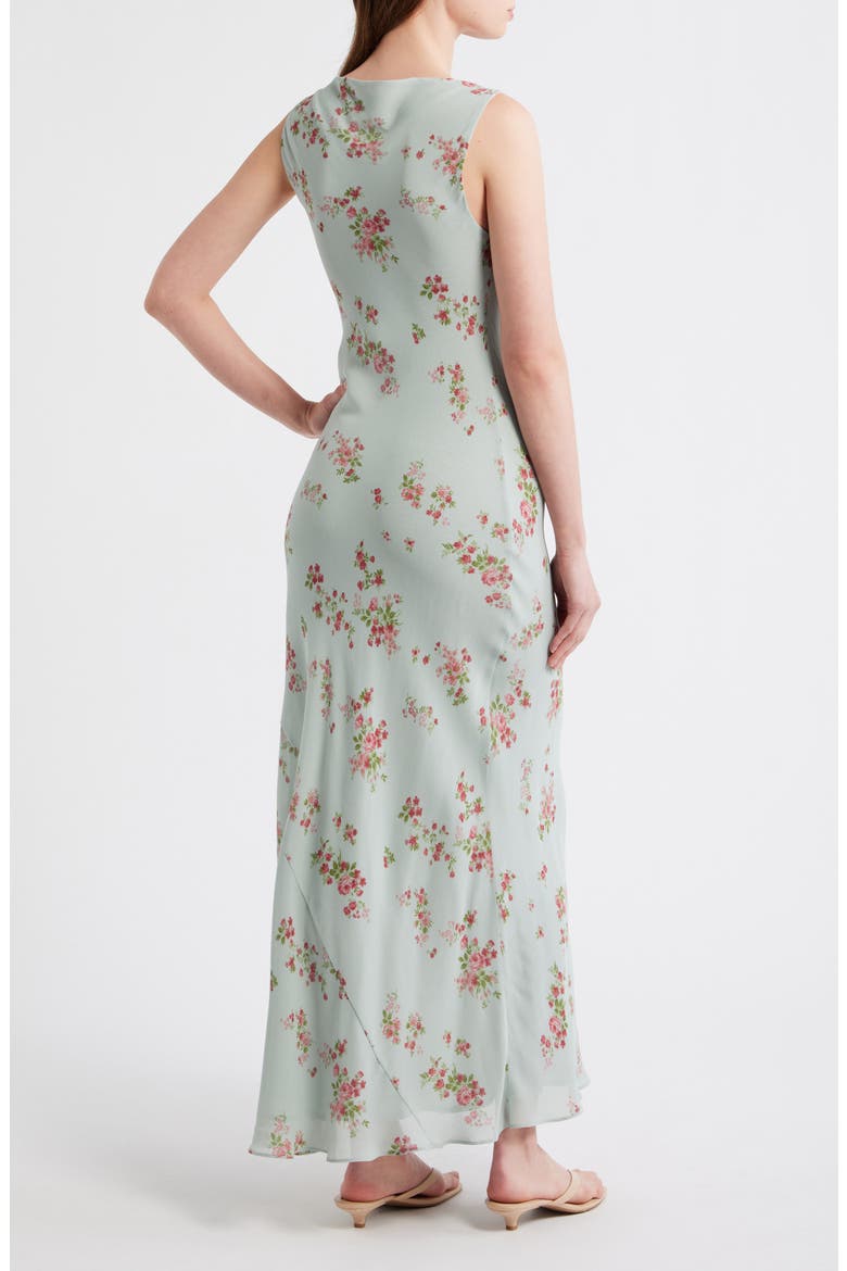 Prescott Floral Column Maxi Dress, Alternate, color, DAMA