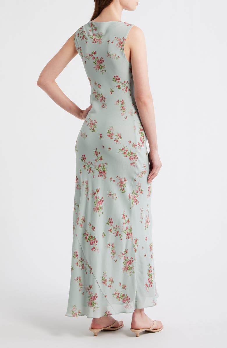 Reformation Prescott Floral Column Maxi Dress, Alternate, color, Dama